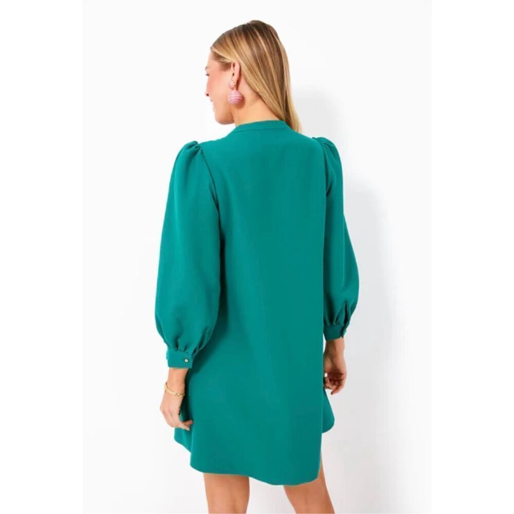 Pomander Place Samantha Mini Dress in Verdant Green Size S - Picture 2 of 12